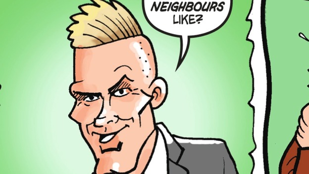 David Beckham in the Beano