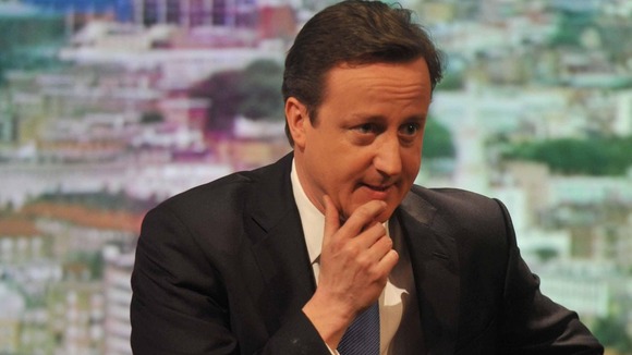 Prime Minister David Cameron on BBC'1s The Andrew Marr Show