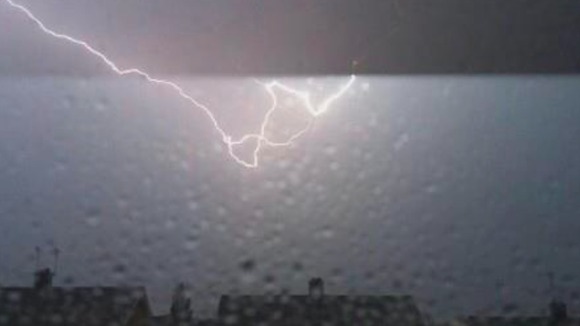 Lightning forks over Ashford