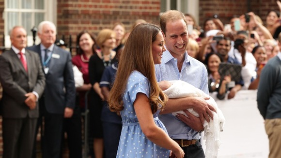 Duke and Duchess of Cambridge leave the Lindo Wing of St Mary's Hospital