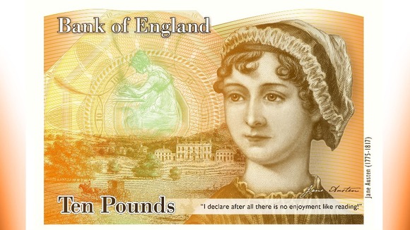 Jane Austen will feature on £10 notes.
