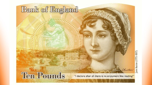 Jane Austen will feature on £10 notes.