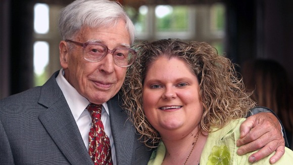 Louise Brown has led tributes today for IVF pioneer Professor Sir Robert Edwards (left) after his death at the age of 87