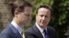 David Cameron and Nick Clegg 