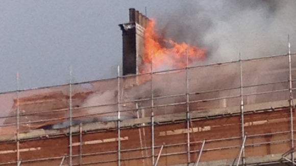 Fire at retirement flats in Sussex