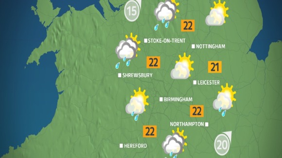 monday afternoon weather