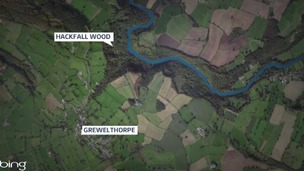 Scene of river rescue
