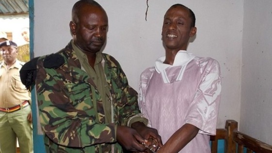 Ali Babitu Kololo (pictured right) was convicted at a Kenyan court.