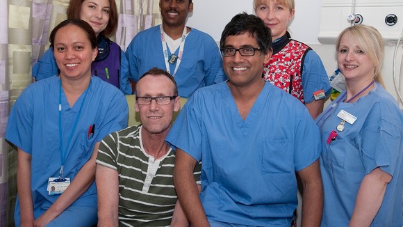Team who saved man's life