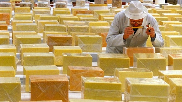 Judging at the International Cheese Awards in Nantwich, Cheshire
