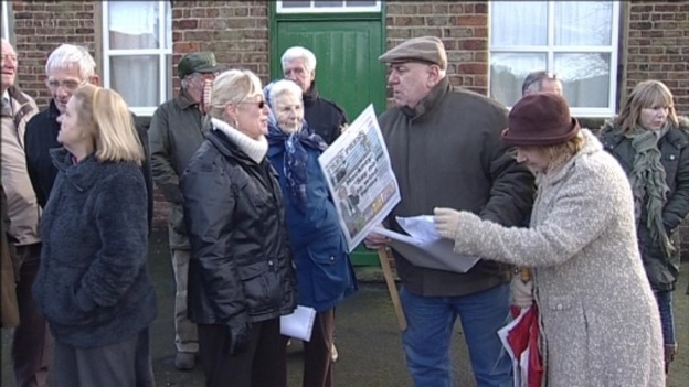 Protesters in Beverley