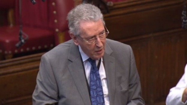 Lord Howell speaking in the Lords yesterday.