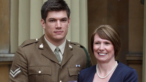 Lance Corporal Ashworth's brother and mother received his Victoria Cross on his behalf.