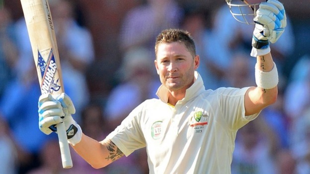 Australian captain Michael Clarke hit a vital century on day one of the third Test.