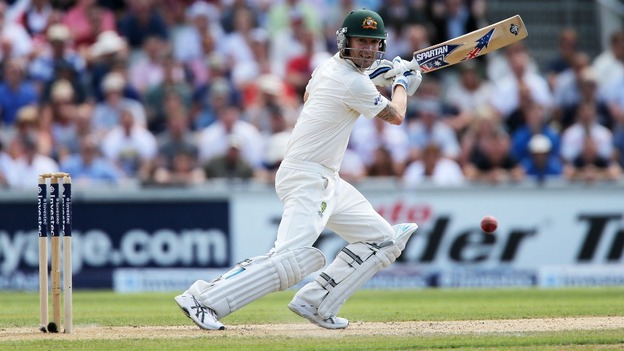 Australia captain Michael Clarke is heading for a double century on the second day of the third Test