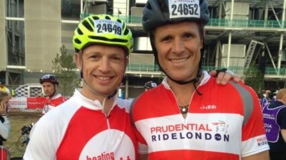 Matt Dawson and James Cracknell ahead of today's race