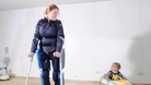 Claire Lomas with her son