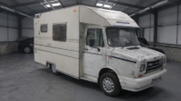 White campervan
