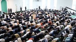 Special prayers were said for Lee Rigby by the thousands of Muslims who attended