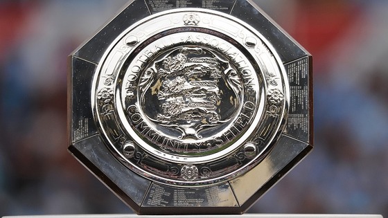 The FA Community Shield on its plinth
