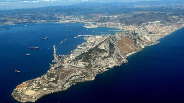 The island of Gibraltar