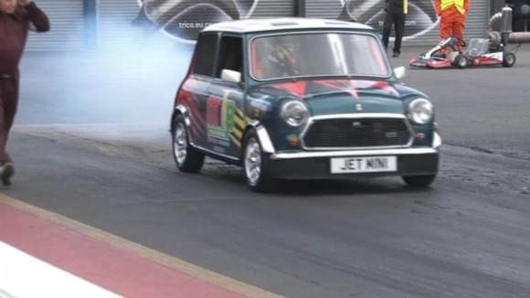 Mini in the Park event at Santa Pod Raceway in Northamptonshire.