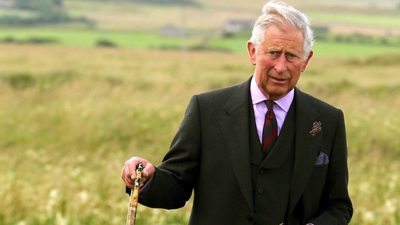 The Prince of Wales during a visit to Greenland Meadow earlier this month.