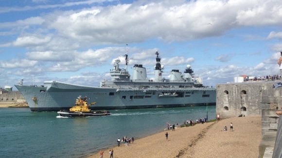 Ship leaves Portsmouth