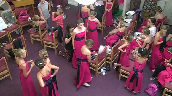 Bridesmaids changing