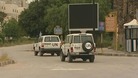 United Nations monitors leave Damascus for Homs this morning. 