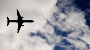 A passenger jet leaves Newcastle Airport en route to Sharm el-Sheikh.