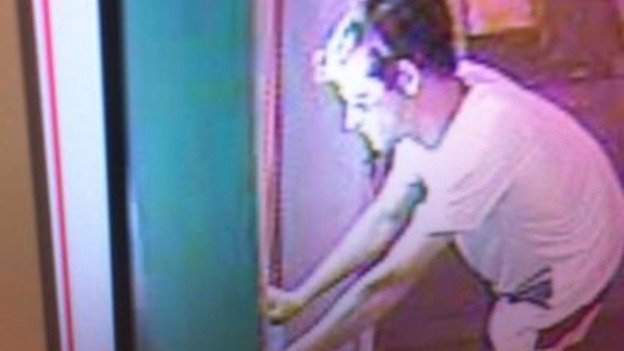 CCTV of burglar