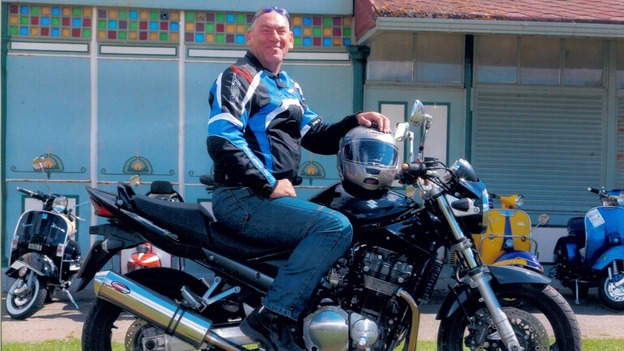 Victim on motorbike