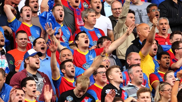 Full support from the Crystal Palace fans