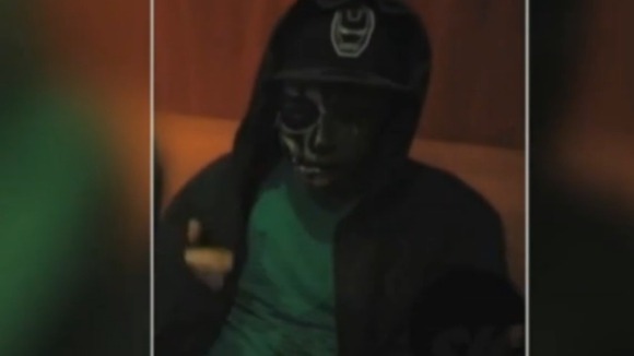Chris Fountain posted raps with themes of violence and rape.