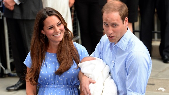 The royal couple were "were happy to show him off to whoever wanted to see him".