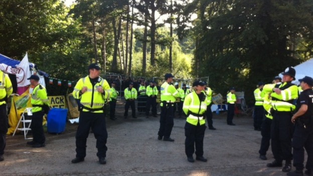 police at Balcombe