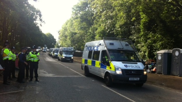police at Balcombe
