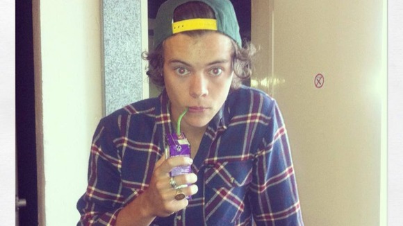 Harry Styles ahead of today's world premiere of One Direction: This Is Us.