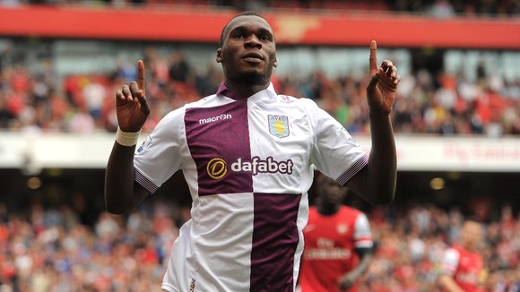 Christian Benteke will lead the line for Villa again when they travel to Chelsea.