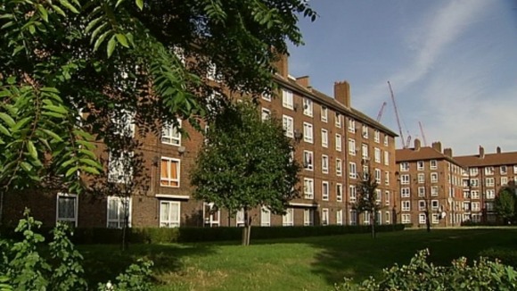 The woman fell from the fourth floor of the block of flats