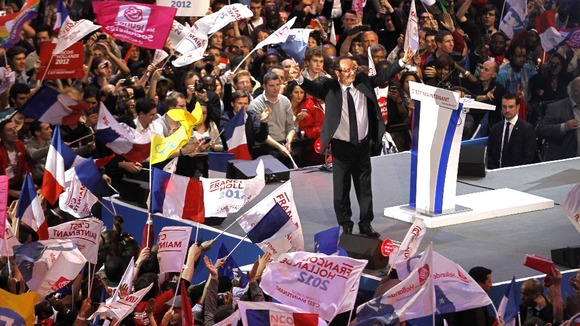 Hollande, France's Socialist party candidate for the 2012 French presidential election