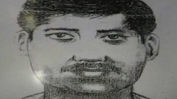 Police in Mumbai released this sketch of a suspect based on the description given.