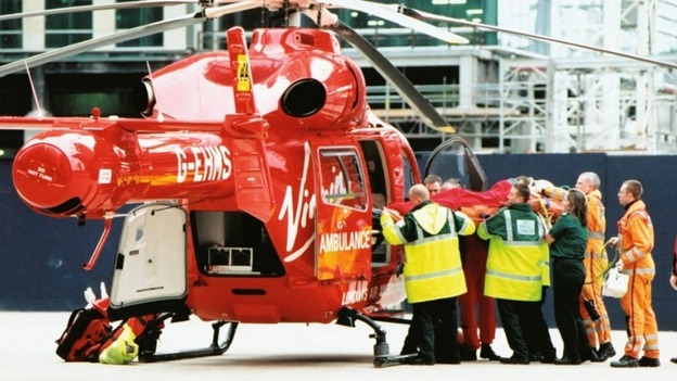 The London Air Ambulance will now carry blood to the scene of accidents