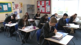 Sixth formers in Bishop Hedley High School