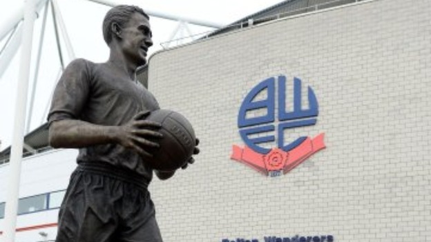 New Nat Lofthouse statue outside the the Reebok Stadium