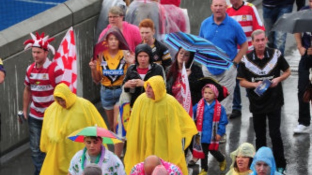 The weather didn't put fans off.