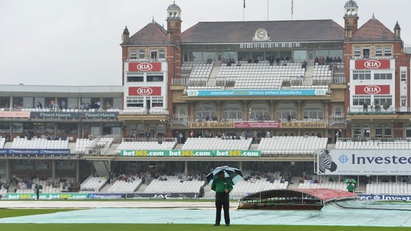 Rain at the Oval
