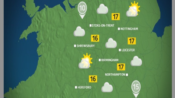 Sunday morning will be cloudy, turning brighter later