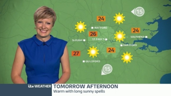 Helen has Sunday's forecast